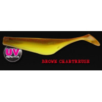 Виброхвост Fox Rage Quiver Shad 6 шт 85mm Brown Chartreuse