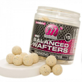 Бойлы Mainline High Impact Balanced Wafters Diamond Whites 15mm