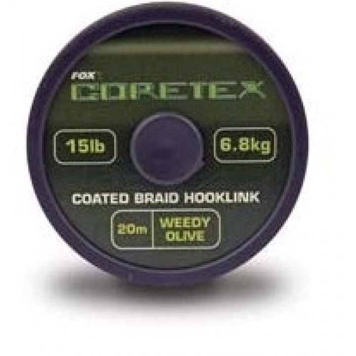 Повідковий матеріал в оболонці Fox Coretex Weedy Olive 15 lb
