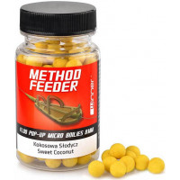 Бойли Winner Method Feeder Fluo Pop-Up Micro Boilies 8mm 35g Sweet Coconut