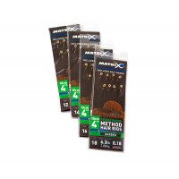 Готовые поводки Matrix Hair Rigs Barbed 8 шт 14