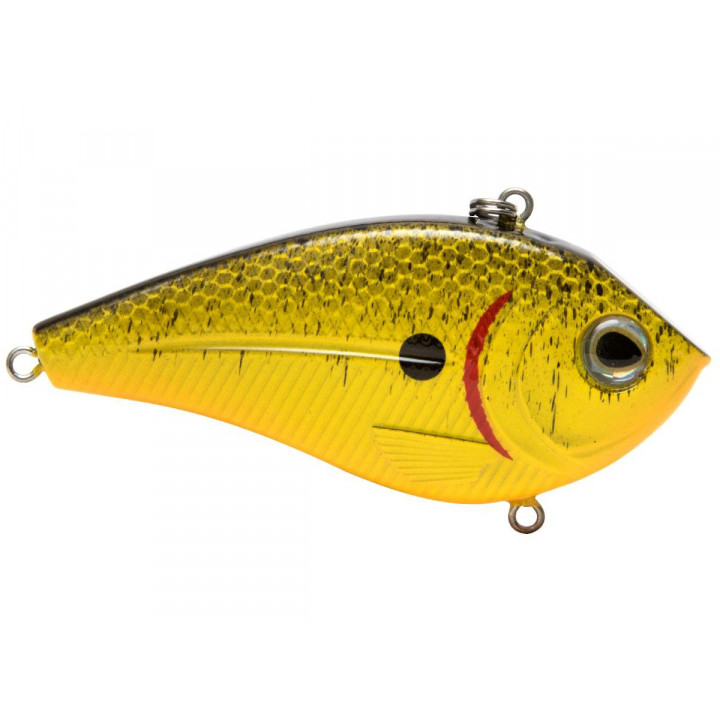 Воблер Livingston Lures FlatSide Тонучий 12 Chartreuse Splatter Shad 75mm