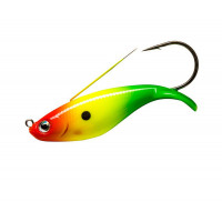 Воблер Rapala Weedless Shad 16g 8cm Тонущий Red Yellow Green
