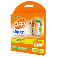 Електронний прилад від комарів про змінний картридж OFF «CLIP-ON»