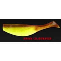 Віброхвіст Fox Rage Rip Shaker 5 шт 90mm Brown Chartreuse
