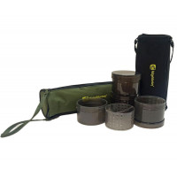 Компактний набір баночок у чохлі Ridge Monkey Modular Hookbait Pots Green