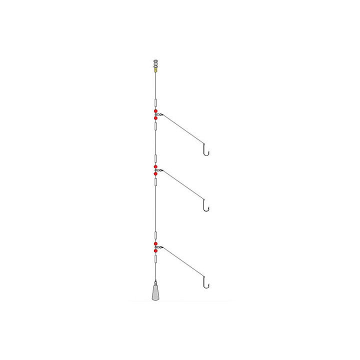 Оснащення Shakespeare Three Hook Rig з трьома гачками 2