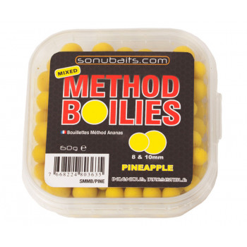Бойлы Sonubaits Mixed Method Boilies Pineapple 8&10mm