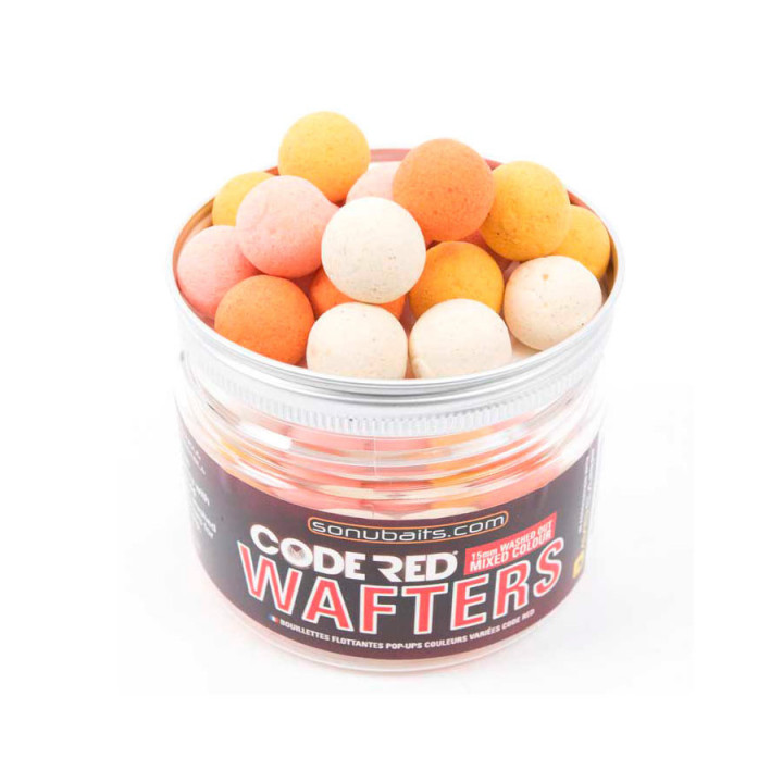 Бойлы Sonubaits Mixed Colour Wafters Code Red 15mm