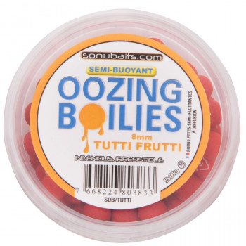 Бойлы Sonubaits Semi Buoyant Oozing Boilies Tutti Frutti 8mm