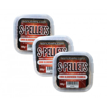 Пеллетс Sonubaits S-pellets Bloodworm Fishmeal 8mm