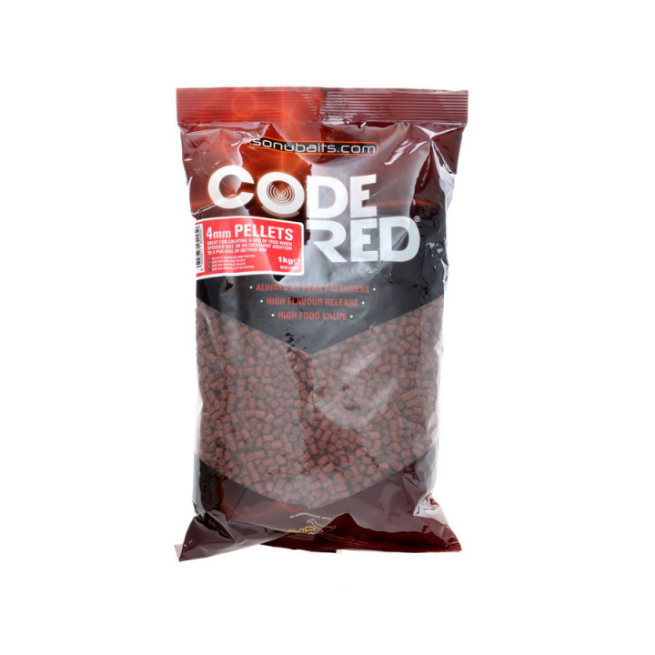 Пеллетс Sonubaits Code Red Feed Pellets Code Red 4mm