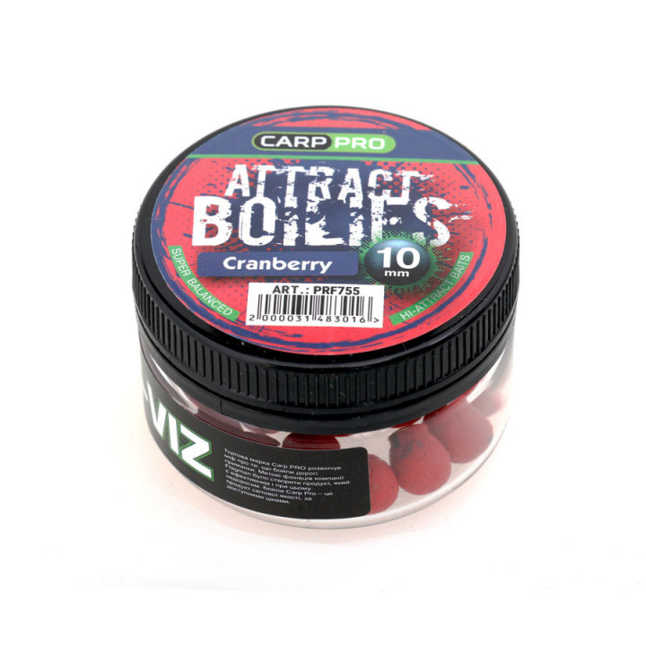 Бойлы Carp Pro Attract Boilies Cranberry 10mm