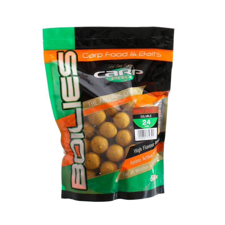 Бойли Soluble Carp Pro Spicy Honey 24mm