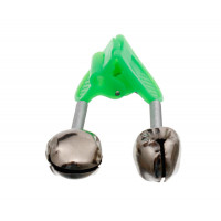 Колокольчик Flagman двойной с пластиковым фиксатором D16mm Green