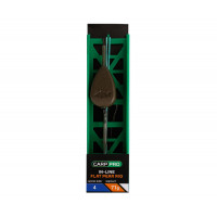 Готовая оснастка на ледкоре Carp Pro In-line Flat Pear №4 4