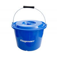 Ведро для прикормки с крышкой Flagman 12 л 12L