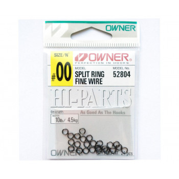 Кільця заводні OWNER Split Ring Fine Wire №00