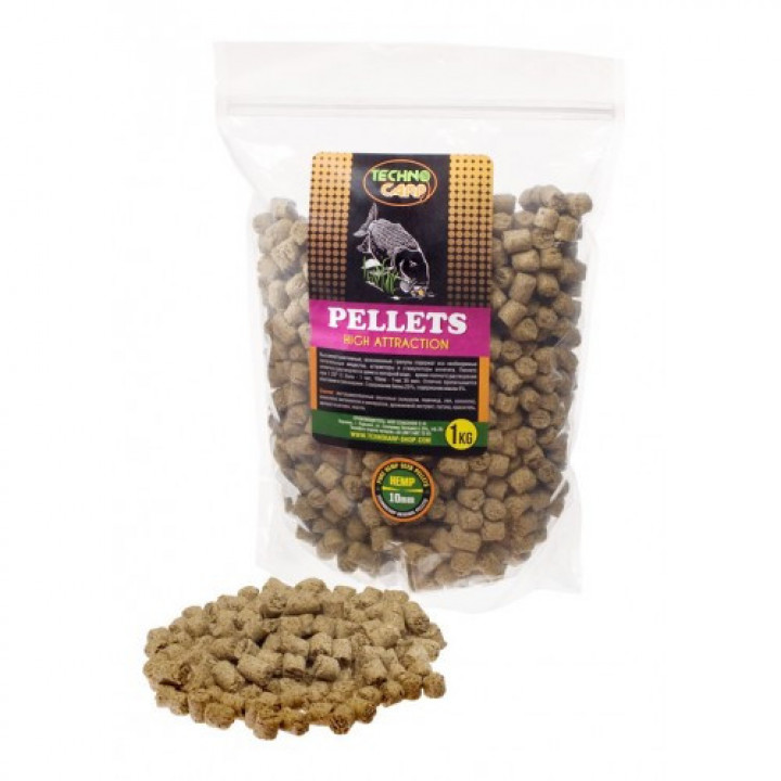 Пеллетc Технокарп Pure Hemp Pellets 1kg 10mm