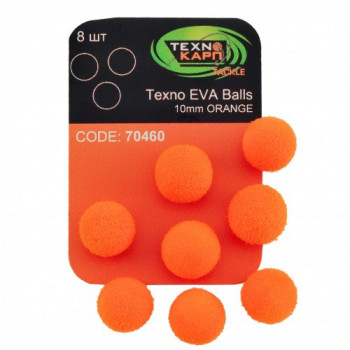 Бойлы Технокарп Texno Eva Balls 8шт. 10mm Оранжевый