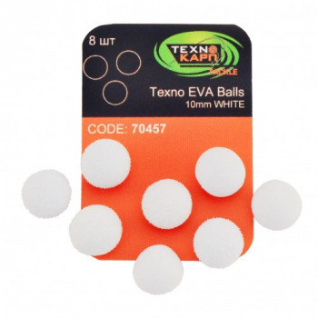 Бойлы Технокарп Texno Eva Balls 8шт. 10mm Белый