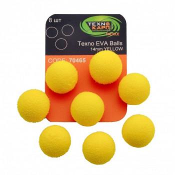 Бойли Технокарп Texno Eva Balls 8шт. 14mm Жовтий