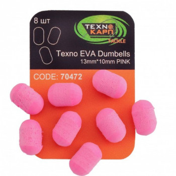 Бойли Технокарп Texno Eva Dumbells 8шт. 13x10mm Рожевий