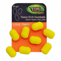 Бойлы Технокарп Texno Eva Dumbells 8шт. 13x10mm Жёлтый