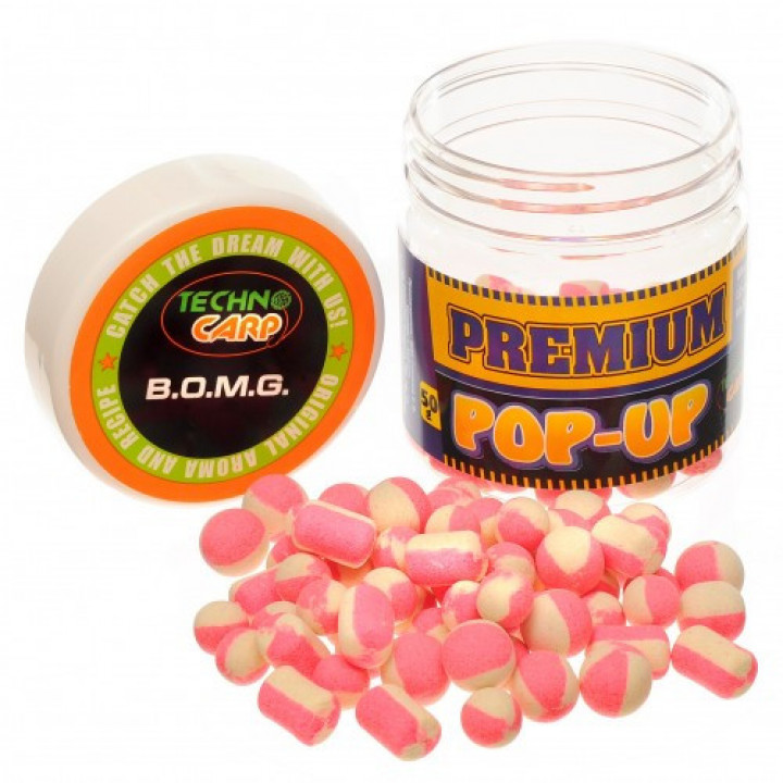 Бойлы Технокарп Pop-Up Premium 50g 10,12,10x14mm B.O.M.G