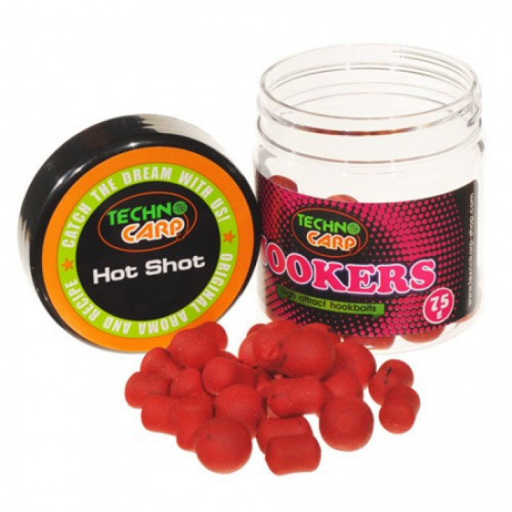 Бойли насадочні Технокарп Hookers 14mm 75g Hot Shot