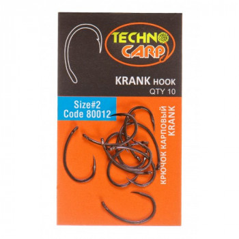 Крючок карповый Технокарп Krank hook 10шт. №2