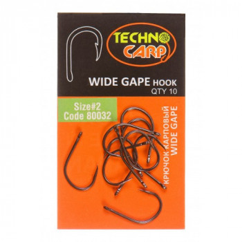 Крючок карповый Технокарп Wide Gape hook 10шт. №2