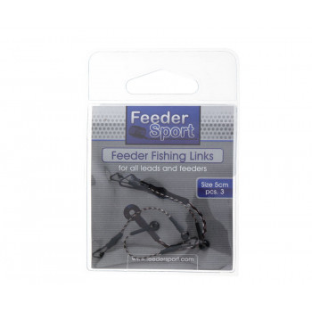 Фидерный отвод Feeder Sport Feeder Fishing Links 3шт. 5cm Чёрный
