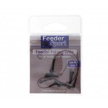 Фидерный отвод Feeder Sport Feeder Fishing Links 10шт. 9cm Чёрный
