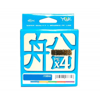 Шнур плетений YGK Veragass PEx4 150m 0.185mm 9.07kg Multicolor