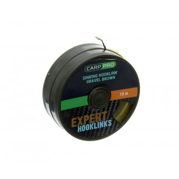 Поводковый материал без оболочки Carp Pro Sinking 10m 11.1kg 25lb Gravel Brown