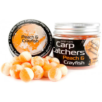 Бойли Carp Catchers Pop-Up Peach&Crayfish 10mm