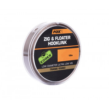 Поводковый материал FOX Zig and Floater Hooklink Trans Khaki 10lb 0.26mm