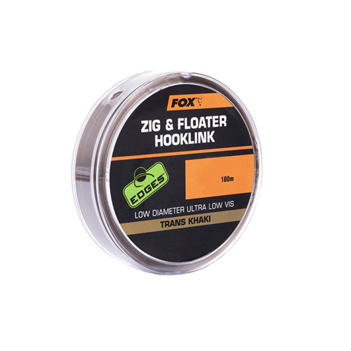 Поводковый материал FOX Zig and Floater Hooklink Trans Khaki 10lb 0.26mm