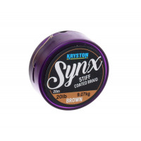 Поводковий матеріал в оплетці Kryston Synx 20m 20lb Gravel Brown
