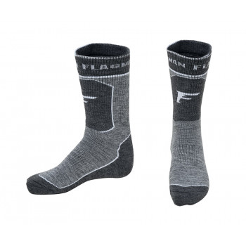 Шкарпетки термотрекінгові Flagman Extra Heat Merino Wool Higth Grey 39-41 S