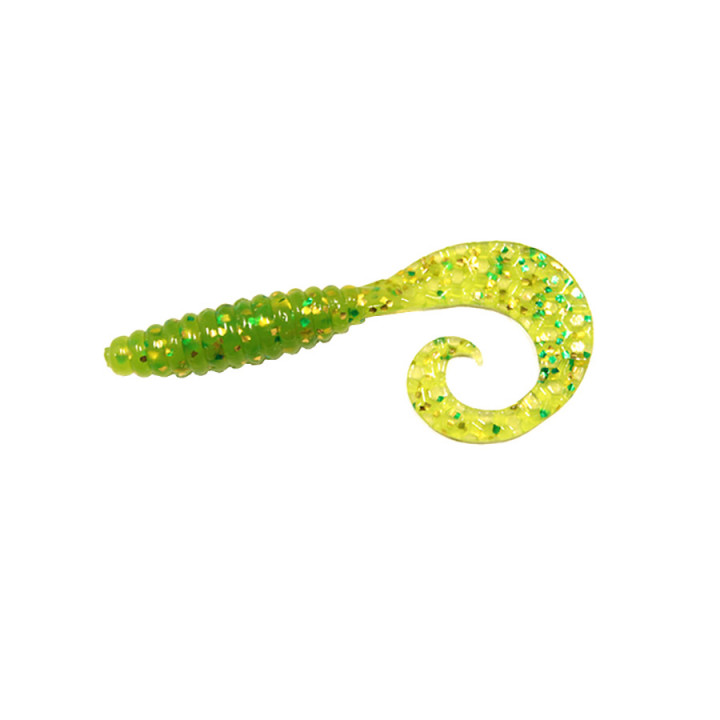 Твистер Bait Breath Curly Grub 2.5" 63mm 10шт. Ur200