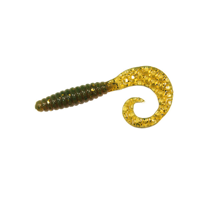 Твистер Bait Breath Curly Grub 2.5" 63mm 10шт. Ur868