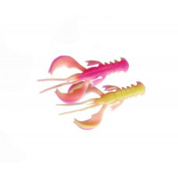Рак Crazy Fish Nimble 4" 100mm 5шт. Желтый/Розовый 13d