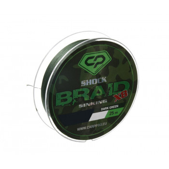 Шок-лідер Carp Pro Shock Braid PE X8 0.16mm 50m Dark Green