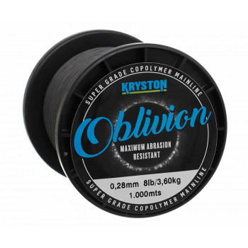 Леска Kryston Oblivion Super Grade Copolymer 0.28mm 1000m 8lb Тёмно-серый