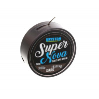 Поводковий Kryston Super Nova Solid Bag Supple Braid 35lb 20m Dark