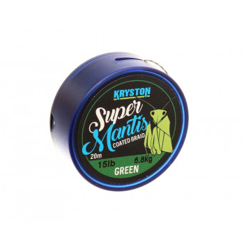Поводковый материал в оплетке Kryston Super Mantis 15lb 20m Weed Green