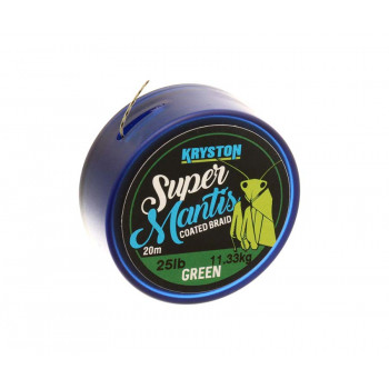 Поводковый материал в оплетке Kryston Super Mantis 25lb 20m Weed Green