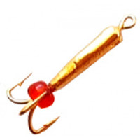Чорт Winter Bait з петлею (довгий) гальваника d 3mm 0.9g золото